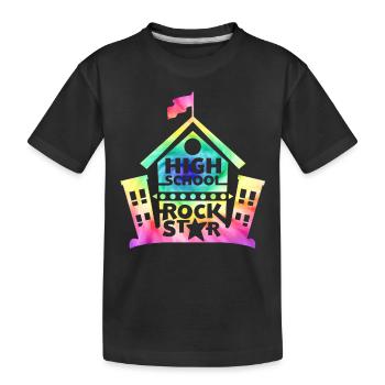 High School Rock Star Back to School - Kids' Premium Organic T-Shirt - black - Front