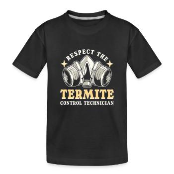 Respecter le ravageur technicien en lutte contre les termites - T-shirt bio Premium Enfant - noir - Devant