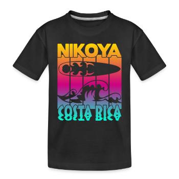 Nikoya Costa Rica - Kinder Premium Bio T-Shirt - Schwarz - Vorne