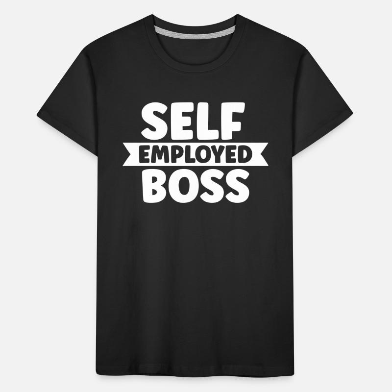 Selbständiger Chef Freelancer Selbstständig Kinder Premium Bio T-Shirt