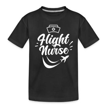 Profession d’infirmière de vol Médecin de vol Médecin de vol - T-shirt bio Premium Enfant - noir - Devant