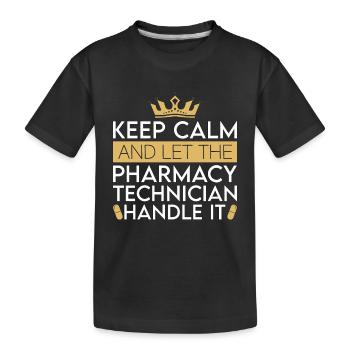 Technicien en pharmacie Technicien en pharmacie Cadeau - T-shirt bio Premium Enfant - noir - Devant