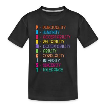 Technicien en pharmacie Technicien en pharmacie Cadeau - T-shirt bio Premium Enfant - noir - Devant