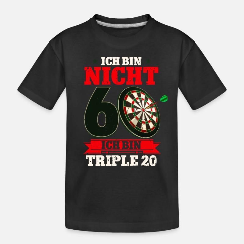 Ich bin nicht 60 ich bin Triple 20 - 60. - Kinder Premium Bio T-Shirt - Schwarz