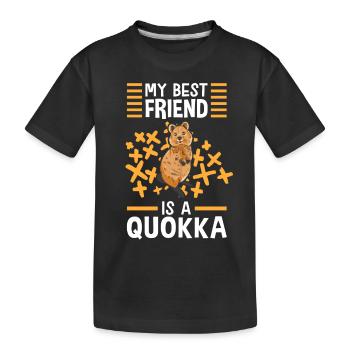 Quokka est mon ami kangourou à queue courte - T-shirt bio Premium Enfant - noir - Devant