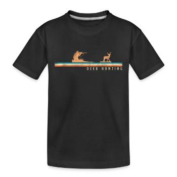 Chasseur de cerfs Buck Retro - T-shirt bio Premium Enfant - noir - Devant