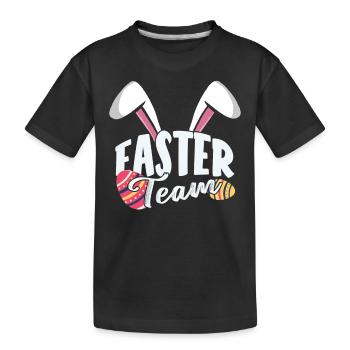 Équipe de Pâques Lapin de Pâques Pâques Pâques Pâques Pâques - T-shirt bio Premium Enfant - noir - Devant