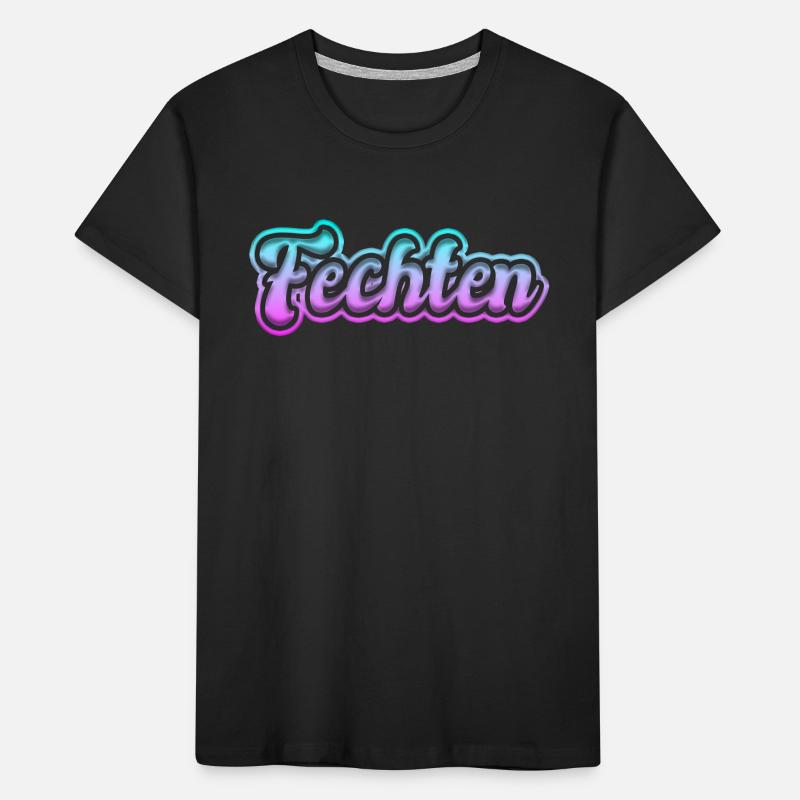 Fencing Kids' Premium Organic T-Shirt
