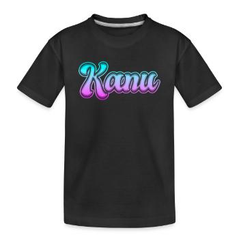 Kanu - Kinder Premium Bio T-Shirt - Schwarz - Vorne