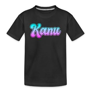 Kanu - Kinder Premium Bio T-Shirt - Schwarz - Vorne