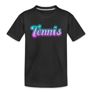 Tennis - T-shirt bio Premium Enfant - noir - Devant