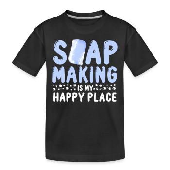 Fabrication de savon Artisanat Fabrication de savon - T-shirt bio Premium Enfant - noir - Devant