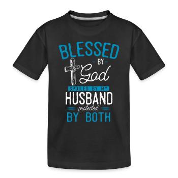 God Covenant, Psalm, Christian - Kids' Premium Organic T-Shirt - black - Front