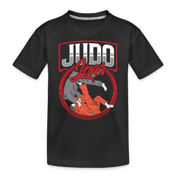 Amateurs de Judo Hobby Judoka Arts Martiaux Arts Martiaux Arts Martiaux - T-shirt bio Premium Enfant - noir - Devant