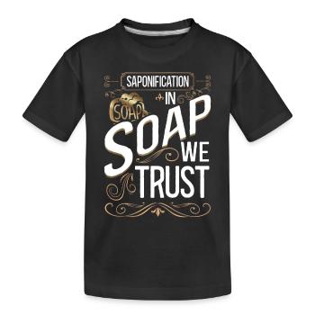 Fabrication de savon - T-shirt bio Premium Enfant - noir - Devant
