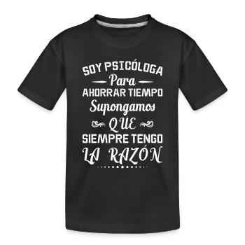 Je Suis Psychologue - T-shirt bio Premium Enfant - noir - Devant