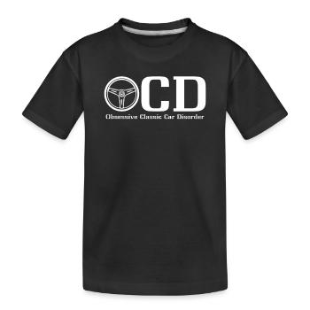 I Wonder If Cars Think About Me Too Car Lovers Aut - Kids' Premium Organic T-Shirt - black - Front