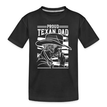 Fier Père Texan Texan Pride Texas - T-shirt bio Premium Enfant - noir - Devant