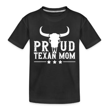 Fière mère texane Texan Texas Texans - T-shirt bio Premium Enfant - noir - Devant