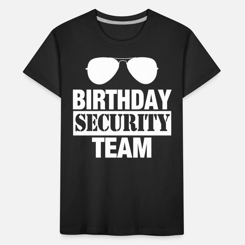 Sécurité d’anniversaire Équipe sécurité Sécurité T-shirt bio Premium Enfant