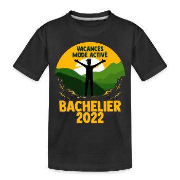 Bachelier 2022 Vacances Mode on Ideé Cadeau Humour - T-shirt bio Premium Enfant - noir - Devant