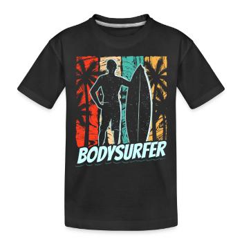 Bodysurfer Bodysurfen Bodysurf Bodysurf Passe-temps - T-shirt bio Premium Enfant - noir - Devant