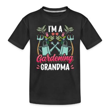 Je suis une grand-mère jardinière grand-mère grand-mère - T-shirt bio Premium Enfant - noir - Devant