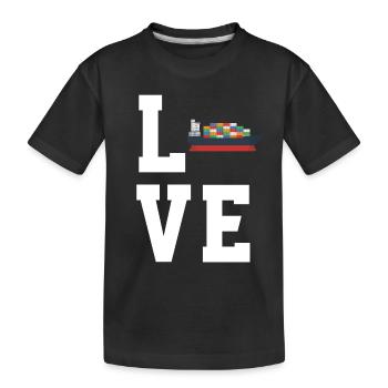 Containerschiff - Kinder Premium Bio T-Shirt - Schwarz - Vorne