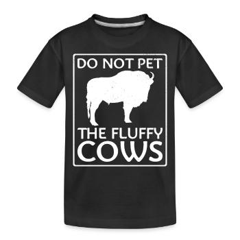 Bison National Park Buffalo - Kinder Premium Bio T-Shirt - Schwarz - Vorne