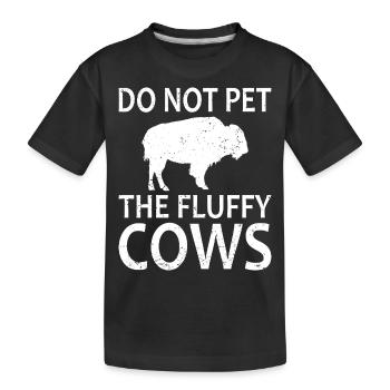 Bison National Park Buffalo - Kinder Premium Bio T-Shirt - Schwarz - Vorne