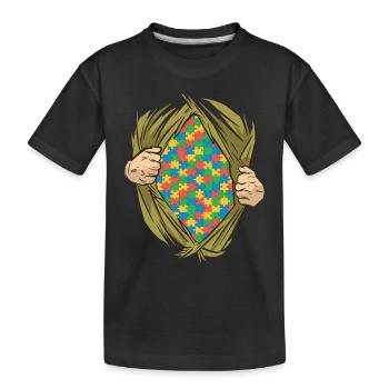 Autisme autistique Autiste - T-shirt bio Premium Enfant - noir - Devant