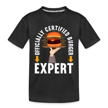 Hamburgers de restauration rapide - T-shirt bio Premium Enfant - noir - Devant