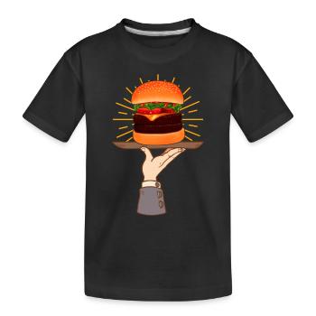 Hamburgers de restauration rapide - T-shirt bio Premium Enfant - noir - Devant