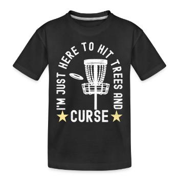 Disc Golf Disc Golfer - Kids' Premium Organic T-Shirt - black - Front