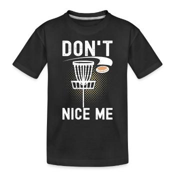 Disc Golf Disc Golfer - Kids' Premium Organic T-Shirt - black - Front
