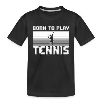 tennis - T-shirt bio Premium Enfant - noir - Devant
