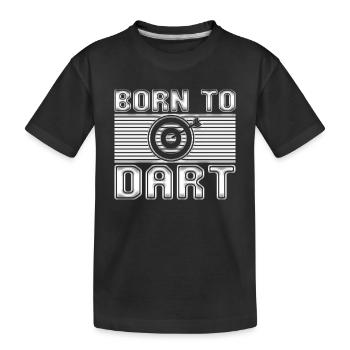 Dart - Kinder Premium Bio T-Shirt - Schwarz - Vorne