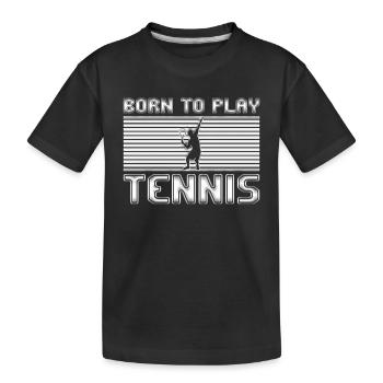 tennis - T-shirt bio Premium Enfant - noir - Devant