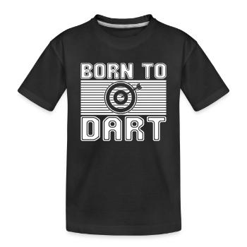 Dart - Kinder Premium Bio T-Shirt - Schwarz - Vorne