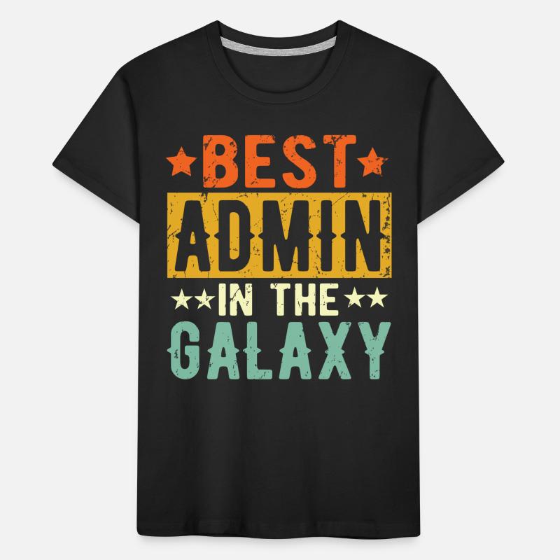 Best Admin ever Admin Geschenk Kinder Premium Bio T-Shirt