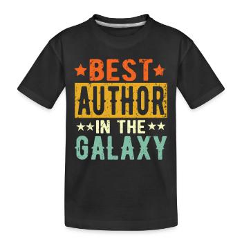 Best Author ever Author Gift - Kids' Premium Organic T-Shirt - black - Front