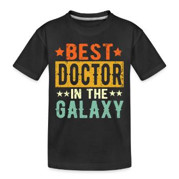 Meilleur médecin de tous les temps Doctor Gift - T-shirt bio Premium Enfant - noir - Devant
