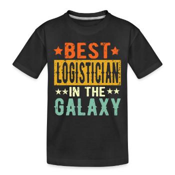 Meilleurs logisticiens de tous les temps Logisticiens Cadeau - T-shirt bio Premium Enfant - noir - Devant