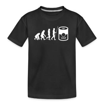 Soupe en conserve Liquide Nourriture Cook Restaurant Gourmand - T-shirt bio Premium Enfant - noir - Devant