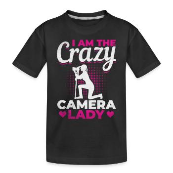 Photographe Girl Photography - Je suis le - T-shirt bio Premium Enfant - noir - Devant