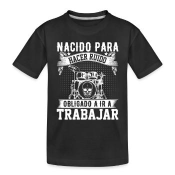 Né Pour Faire Du Bruit - T-shirt bio Premium Enfant - noir - Devant