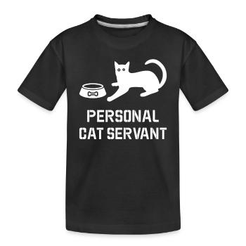 Chat Domestique Personnel - T-shirt bio Premium Enfant - noir - Devant