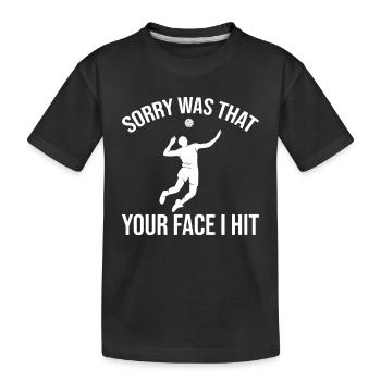 Funny Beach Volleyball Saying - Volelyball - Kids' Premium Organic T-Shirt - black - Front
