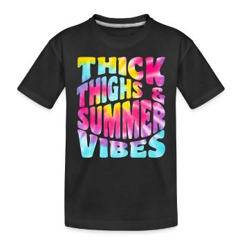 Été - T-shirt bio Premium Enfant - noir - Devant