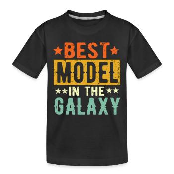 Meilleur modèle de cadeau de modèle - T-shirt bio Premium Enfant - noir - Devant